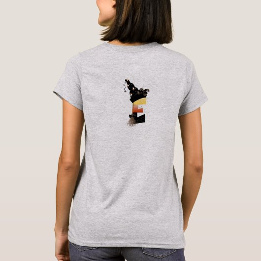 Halloween Monogram Letter E T-shirt (Achterkant)