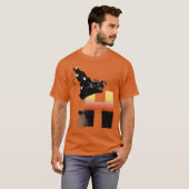 Halloween monogram letter H T-shirt (Voorkant volledig)