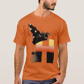 Halloween monogram letter H T-shirt (Voorkant)