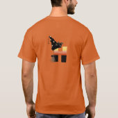 Halloween monogram letter H T-shirt (Achterkant)