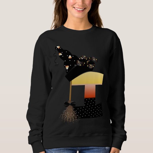 Halloween Monogram Letter I Trui (Voorkant)