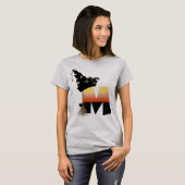 Halloween Monogram Letter M T-shirt (Voorkant volledig)