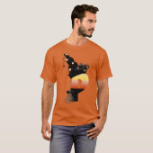 Halloween Monogram Letter P T-shirt (Voorkant volledig)