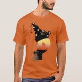 Halloween Monogram Letter P T-shirt (Voorkant)