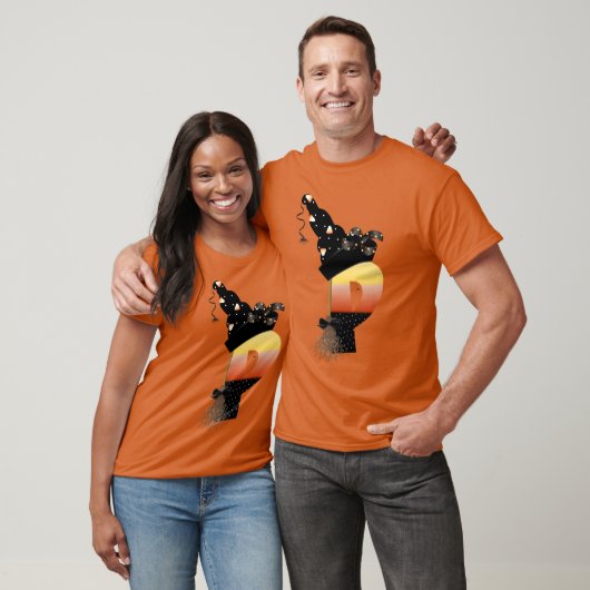Halloween Monogram Letter P T-shirt (Unisex)