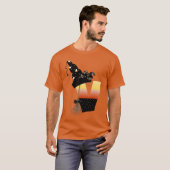 Halloween Monogram Letter V T-shirt (Voorkant volledig)