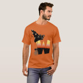 Halloween Monogram Letter W T-shirt (Voorkant volledig)