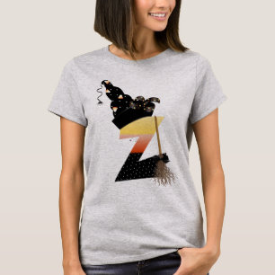 Halloween Monogram Letter Z T-shirt