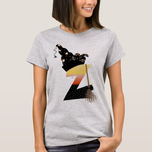 Halloween Monogram Letter Z T-shirt (Voorkant)