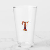 Halloween MonogramT Glas (Voorkant)