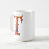 Halloween MonogramT Koffiemok (Voorkant links)