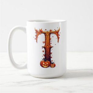 Halloween MonogramT Koffiemok