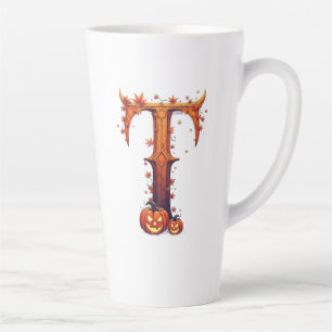 Halloween MonogramT Latte Mok