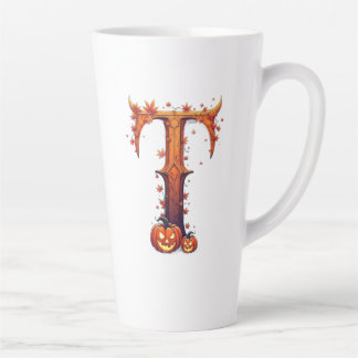 Halloween MonogramT Latte Mok