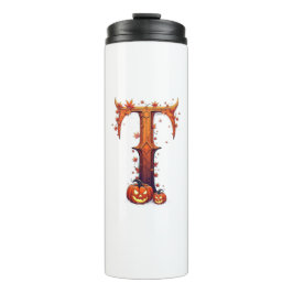 Halloween MonogramT Thermosbeker