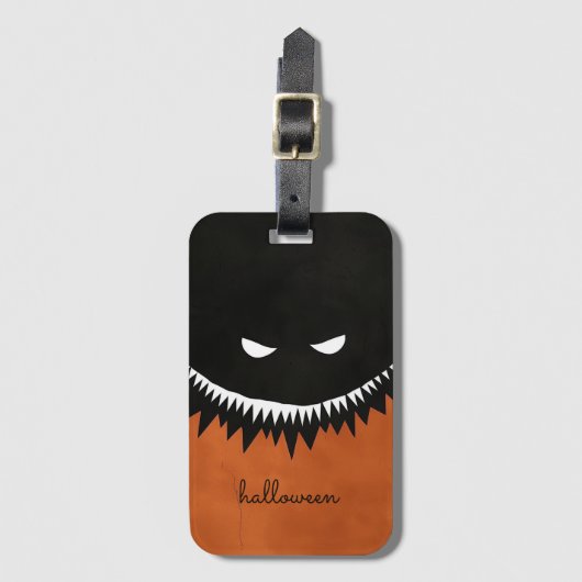 Halloween Monster Bagagelabel (Voorkant (verticaal))