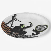 Halloween Monster Bash Costume Party Papieren Bordje (Gekanteld)