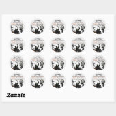 Halloween Monster Bash Costume Party Ronde Sticker (Vel)