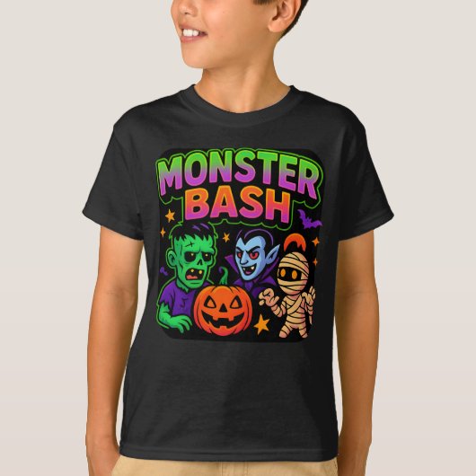 Halloween Monster Bash Kleding Schattige Unisex T-shirt (Voorkant)