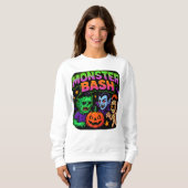 Halloween Monster Bash Kleding Schattige Unisex Trui (Voorkant volledig)