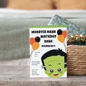 Halloween Monster Birthday Uitnodiging