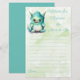 Halloween Monster Boy Baby shower Advies voor Mam