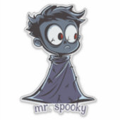 Halloween Monster Boy Sticker (Voorkant)