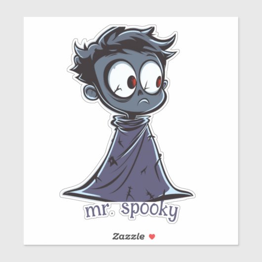 Halloween Monster Boy Sticker (Vel)