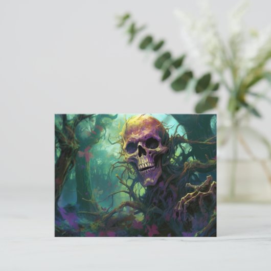 Halloween Monster Briefkaart (Staand voorkant)