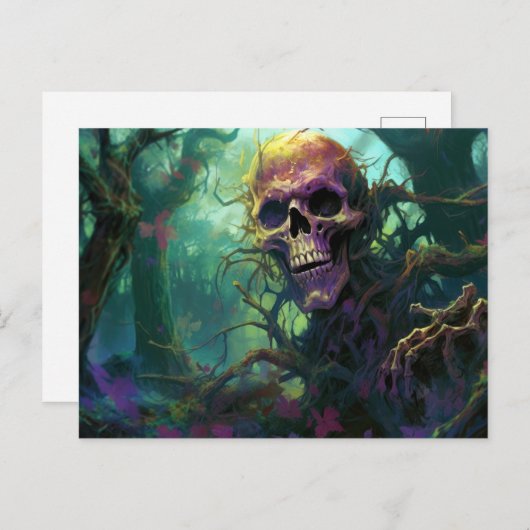 Halloween Monster Briefkaart (Voorkant / Achterkant)