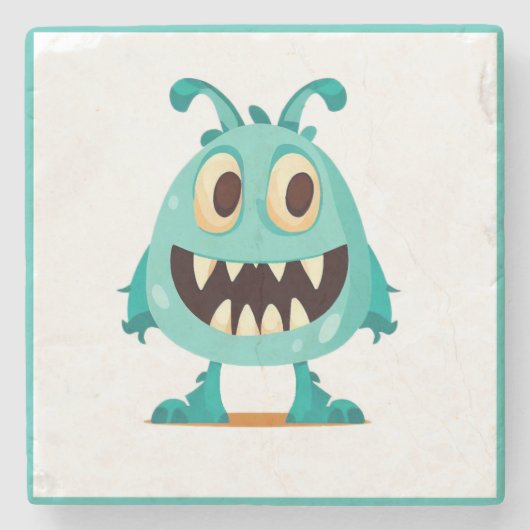 Halloween/Monster/cartoon Stenen Onderzetter (Voorkant)