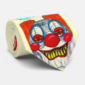 HALLOWEEN MONSTER CLOWNS stropdas (Opgerold)