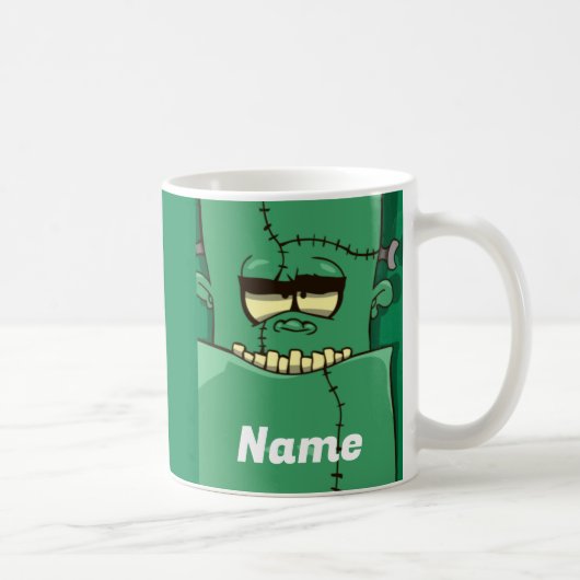 Halloween Monster Coffee Mok, Cup Koffiemok (Rechts)