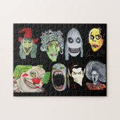 HALLOWEEN MONSTER COLLAGE LEGPUZZEL (Horizontaal)