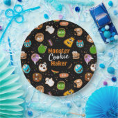 Halloween Monster Cookie Maker leuk kleurrijk Papieren Bordje (Feest)