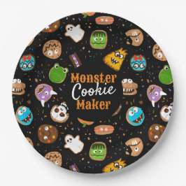 Halloween Monster Cookie Maker leuk kleurrijk Papieren Bordje