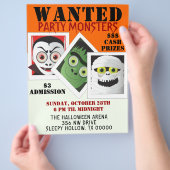 Halloween Monster Costume Party Invite Flyer (Hand)