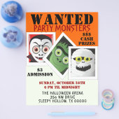 Halloween Monster Costume Party Invite Flyer (Enkel)