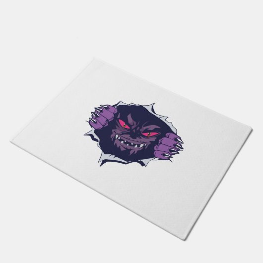 Halloween monster deurmat (Schuin)