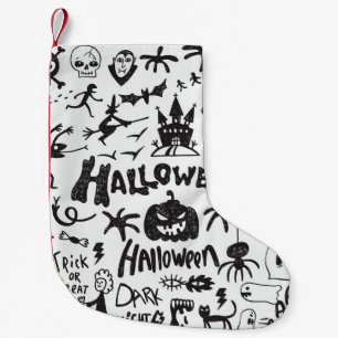 Halloween Monster Doodles Plezier Kleine Kerstsok