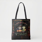Halloween monster en een heks tote bag (Voorkant)