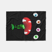 Halloween Monster Face Costume Cute Toddler Monste Fleece Deken (Voorkant (Horizontaal))