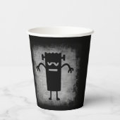 Halloween Monster Feestbeker  Papieren Bekers (Achterkant)