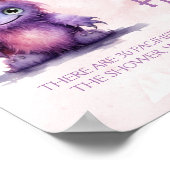 Halloween Monster Fopspeen Hunt Baby shower spel Poster (Hoek)