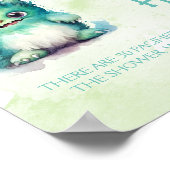 Halloween Monster Fopspeen Hunt Baby shower spel Poster (Hoek)