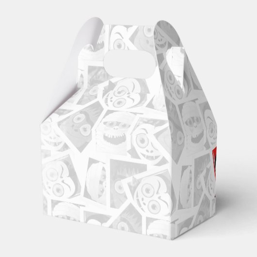 Halloween Monster Foto's Bedankdoosjes (Achterkant)