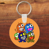 Halloween Monster Friends Sleutelhanger (Voorkant)