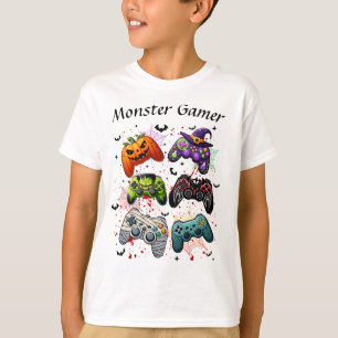 Halloween Monster Gamer T-shirt