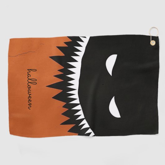 Halloween Monster Golfhanddoek (Horizontaal)