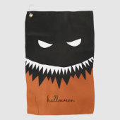 Halloween Monster Golfhanddoek (Voorkant)